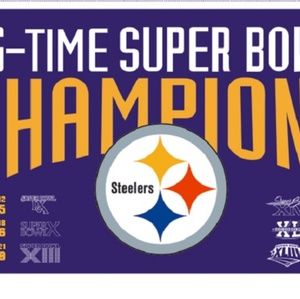 LIMITED EDITION STEELERS SB BANNER